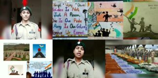 संजौली, शिमला - 6  की  राष्ट्रीय कैडेट कोर (एनसीसी) इकाई द्वारा ऑपरेशन विजय/कारगिल विजय दिवस मनाया गया