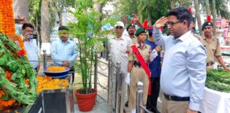 शहीद स्मारक ऊना में दी गई कारगिल युद्ध के शहीदों को श्रद्धांजलि