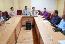 जिला परिषद सभागार किन्नौर में औचक बैठक का किया गया आयोजन
