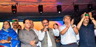 मुख्यमंत्री ठाकुर सुखविंदर सिंह सुक्खू रविवार रात्रि चम्बा जिले में अन्तर्राष्ट्रीय मिंजर मेले