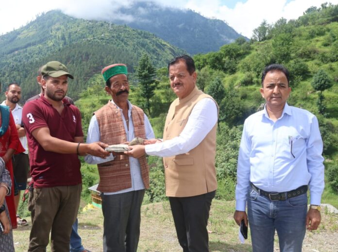 मुख्य संसदीय सचिव पर्यटन ऊर्जा वन व परिवहन सुंदर सिंह ठाकुर
