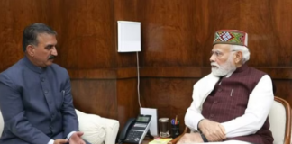 मुख्यमंत्री सुक्खू ने की प्रधानमंत्री नरेंद्र मोदी से विशेष आर्थिक पैकेज की मांग