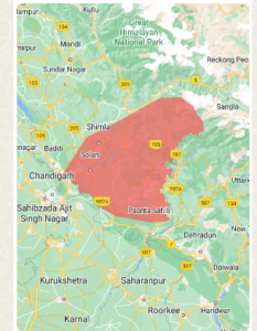 अगले 3 घंटों में शिमला, सिरमौर, सोलन में हल्की से मध्यम बारिश, तेज गर्जना के साथ कुछ स्थानों पर ओलावृष्टि होने की संभावना है।