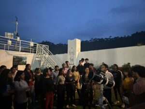 एस्ट्रोवर्स' क्लब द्वारा शूलिनी विश्वविद्यालय में टेलीस्कोप का उद्घाटन
