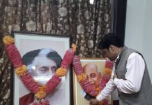 राजीव राणा ने इंदिरा गांधी और सरदार पटेल को पुण्यतिथि और जयंती पर श्रद्धांजलि दी