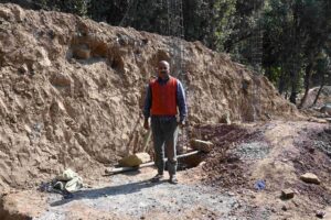 With the government's special relief package, Dharampal of Dhiyun village is rebuilding his home.